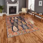 Rayon Çerçeveli Multi Polyester ve Pamuklu Kaydırmaz Tabanlı Yıkanabilir Dijital Baskı Halısı - Görsel 2