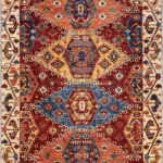 Mengla Klasik Göbekli Multi Polyester ve Pamuklu Kaydırmaz Tabanlı Yıkanabilir Dijital Baskı Halısı