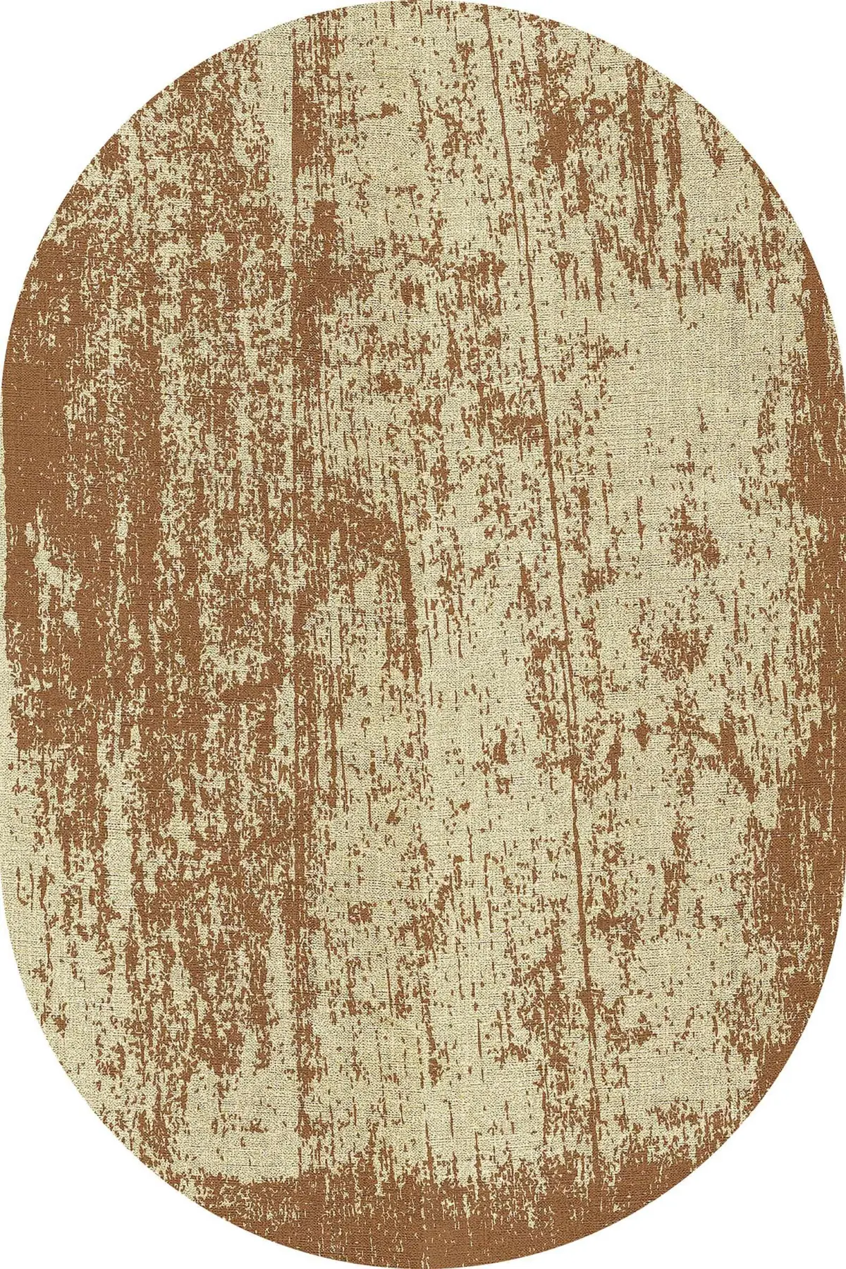 Angul Modern Krem Polyester ve Pamuklu Kaydırmaz Tabanlı Yıkanabilir Dijital Baskı Halısı - Görsel 6