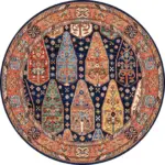 Rayon Çerçeveli Multi Polyester ve Pamuklu Kaydırmaz Tabanlı Yıkanabilir Dijital Baskı Halısı - Görsel 7