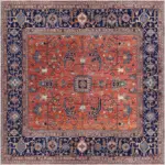 Nankin Çerçeveli Multi Polyester ve Pamuklu Kaydırmaz Tabanlı Yıkanabilir Dijital Baskı Halısı - Görsel 3