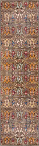 Surin Modern Kahverengi Polyester ve Pamuklu Kaydırmaz Tabanlı Yıkanabilir Dijital Baskı Halısı - Görsel 4