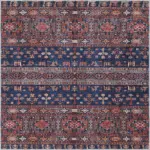 Neily Modern Etnik Kahverengi Polyester ve Pamuklu Kaydırmaz Tabanlı Yıkanabilir Dijital Baskı Halısı - Görsel 3