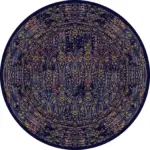 Jinan Çerçeveli Multi Polyester ve Pamuklu Kaydırmaz Tabanlı Yıkanabilir Dijital Baskı Halısı - Görsel 7