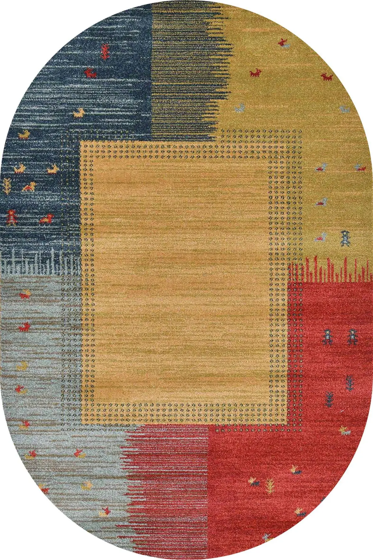 Purnia Modern Multi Polyester ve Pamuklu Kaydırmaz Tabanlı Yıkanabilir Dijital Baskı Halısı - Görsel 6