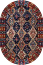 Arun Çerçeveli Multi Polyester ve Pamuklu Kaydırmaz Tabanlı Yıkanabilir Dijital Baskı Halısı - Görsel 6