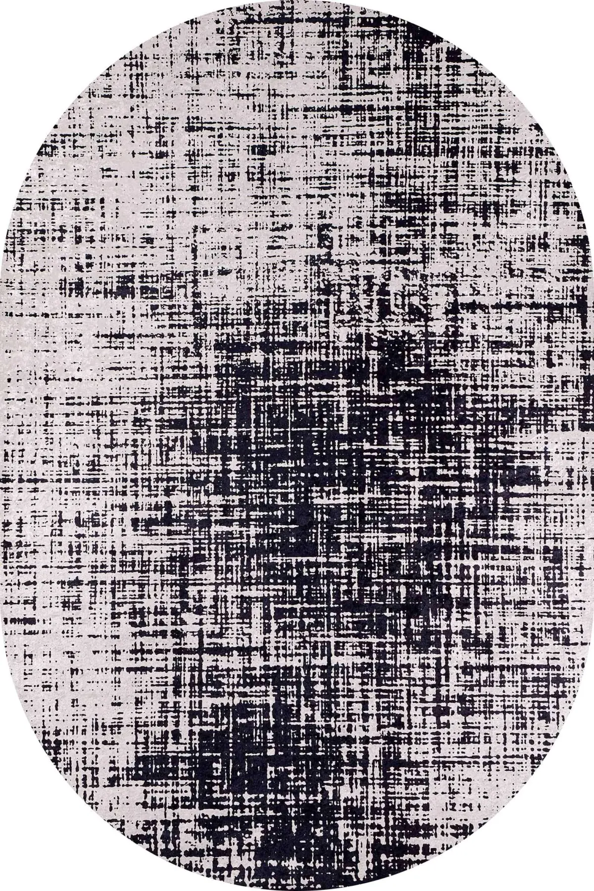 Sunel Modern Gri Polyester ve Pamuklu Kaydırmaz Tabanlı Yıkanabilir Dijital Baskı Halısı - Görsel 6