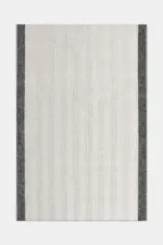 Gorno Modern Krem ve Antrasit Polipolyester Sisal Halı