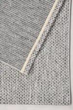 Boyno Modern Beyaz ve Antrasit Polipolyester Sisal Halı - Görsel 4