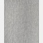 Boyno Modern Beyaz ve Antrasit Polipolyester Sisal Halı