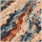 Gaoz Modern Multi Polyester ve Pamuklu Kaydırmaz Taban Yıkanabilir Dijital Baskı Halısı - Görsel 3