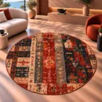 Heloz Modern Multi Polyester ve Pamuklu Kaydırmaz Taban Yıkanabilir Dijital Baskı Halısı - Görsel 6