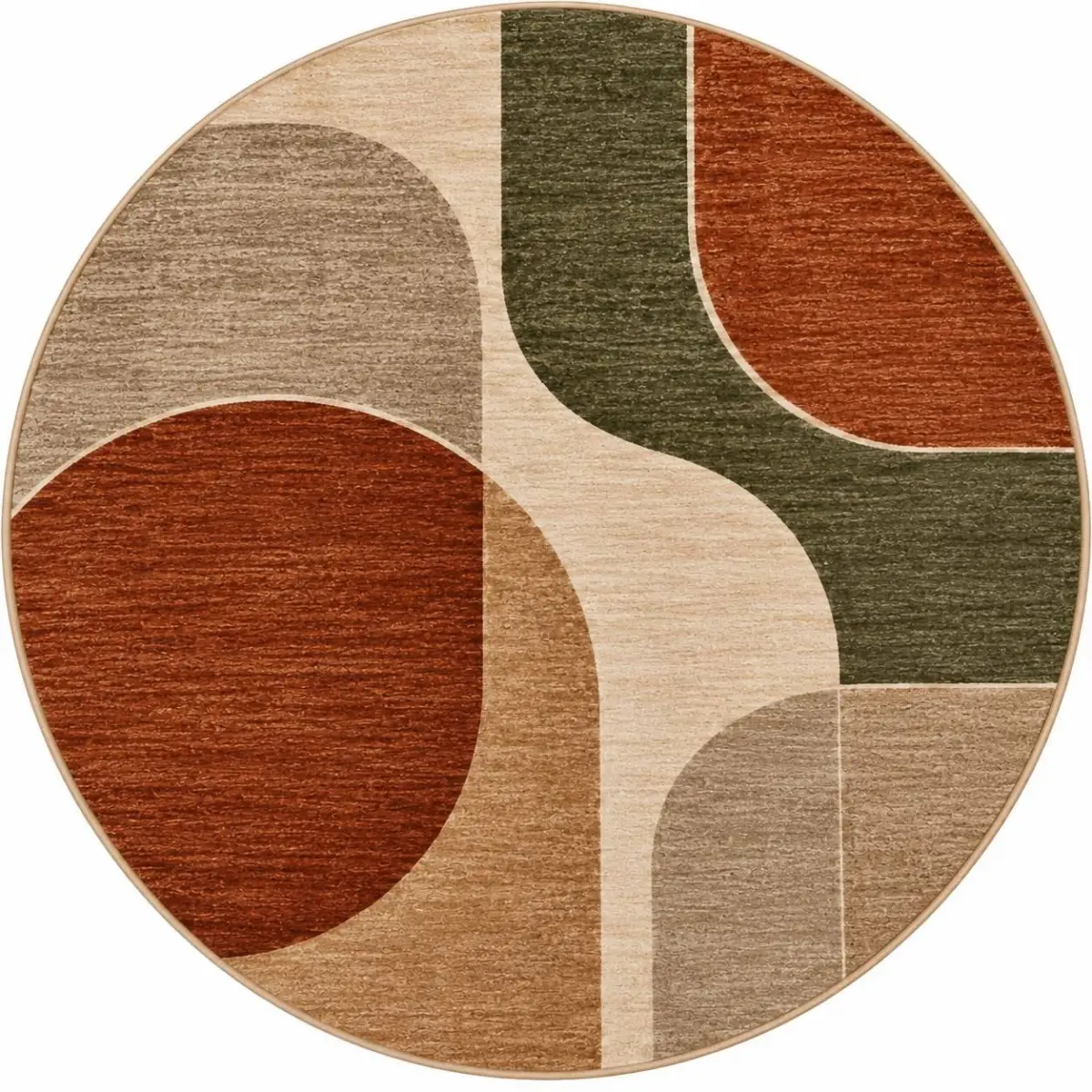 Devaa Geometrik  Multi Polyester ve Pamuklu Kaydırmaz Taban Yıkanabilir Dijital Baskı Halısı - Görsel 5