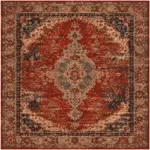 Astoni Klasik Çerçeveli Multi Polyester ve Pamuklu Kaydırmaz Taban Yıkanabilir Dijital Baskı Halısı - Görsel 3