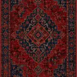 Ayga Klasik Göbekli Multi Polyester ve Pamuklu Kaydırmaz Taban Yıkanabilir Dijital Baskı Halısı
