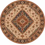 Sulga Klasik Göbekli Multi Polyester ve Pamuklu Kaydırmaz Taban Yıkanabilir Dijital Baskı Halısı - Görsel 5