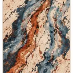 Gaoz Modern Multi Polyester ve Pamuklu Kaydırmaz Taban Yıkanabilir Dijital Baskı Halısı