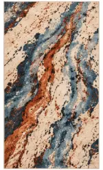 Gaoz Modern Multi Polyester ve Pamuklu Kaydırmaz Taban Yıkanabilir Dijital Baskı Halısı