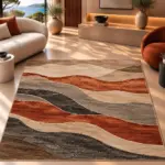 Helay Modern Multi Polyester ve Pamuklu Kaydırmaz Taban Yıkanabilir Dijital Baskı Halısı - Görsel 4