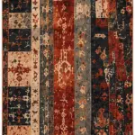 Heloz Modern Multi Polyester ve Pamuklu Kaydırmaz Taban Yıkanabilir Dijital Baskı Halısı