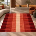 Anre Modern Multi Polyester ve Pamuklu Kaydırmaz Taban Yıkanabilir Dijital Baskı Halısı - Görsel 4