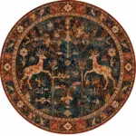 Enca Çerçeveli Multi Polyester ve Pamuklu Kaydırmaz Taban Yıkanabilir Dijital Baskı Halısı - Görsel 5