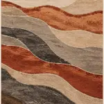 Helay Modern Multi Polyester ve Pamuklu Kaydırmaz Taban Yıkanabilir Dijital Baskı Halısı