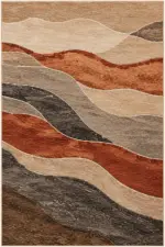Helay Modern Multi Polyester ve Pamuklu Kaydırmaz Taban Yıkanabilir Dijital Baskı Halısı