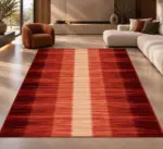 Anre Modern Multi Polyester ve Pamuklu Kaydırmaz Taban Yıkanabilir Dijital Baskı Halısı - Görsel 2