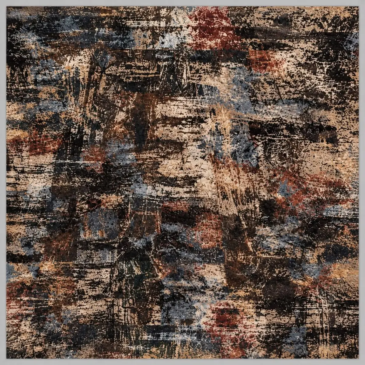 Arne Modern Multi Polyester ve Pamuklu Kaydırmaz Taban Yıkanabilir Dijital Baskı Halısı - Görsel 3