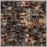 Arne Modern Multi Polyester ve Pamuklu Kaydırmaz Taban Yıkanabilir Dijital Baskı Halısı - Görsel 3